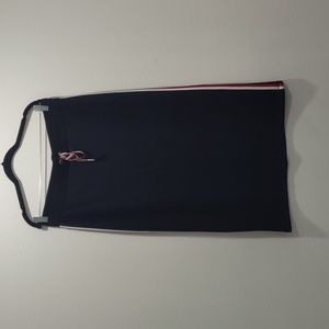 Tommy Hilfiger Drawstring Blue Midi Skirt Size Large